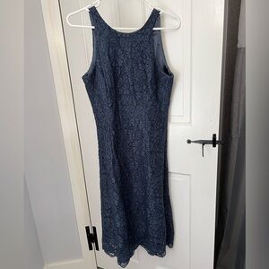 Women’s White House Black Market blue tank dress size 4